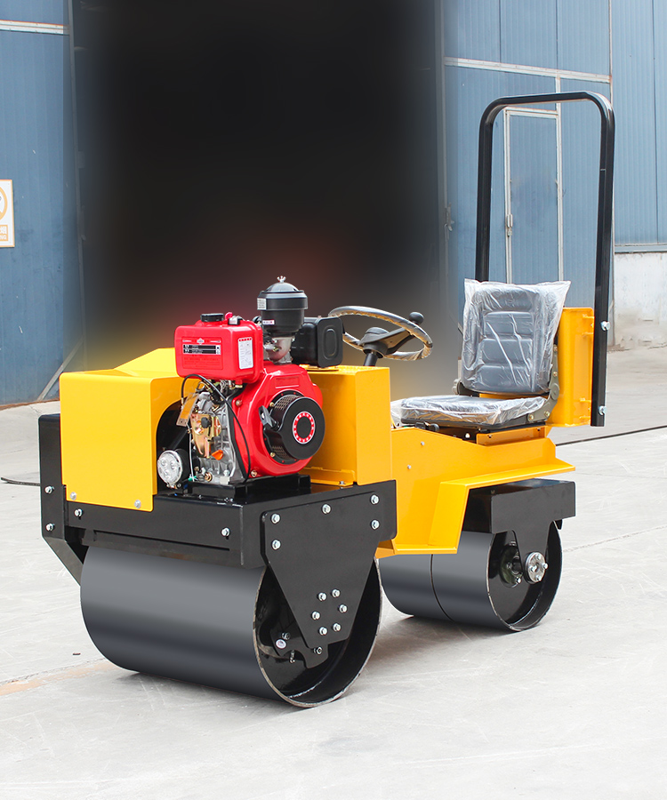 1Ton Asphalt Road Roller | 700mm/500mm Drums | 20KN Force CE/EPA